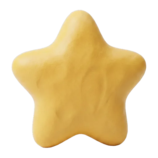 A clay star.